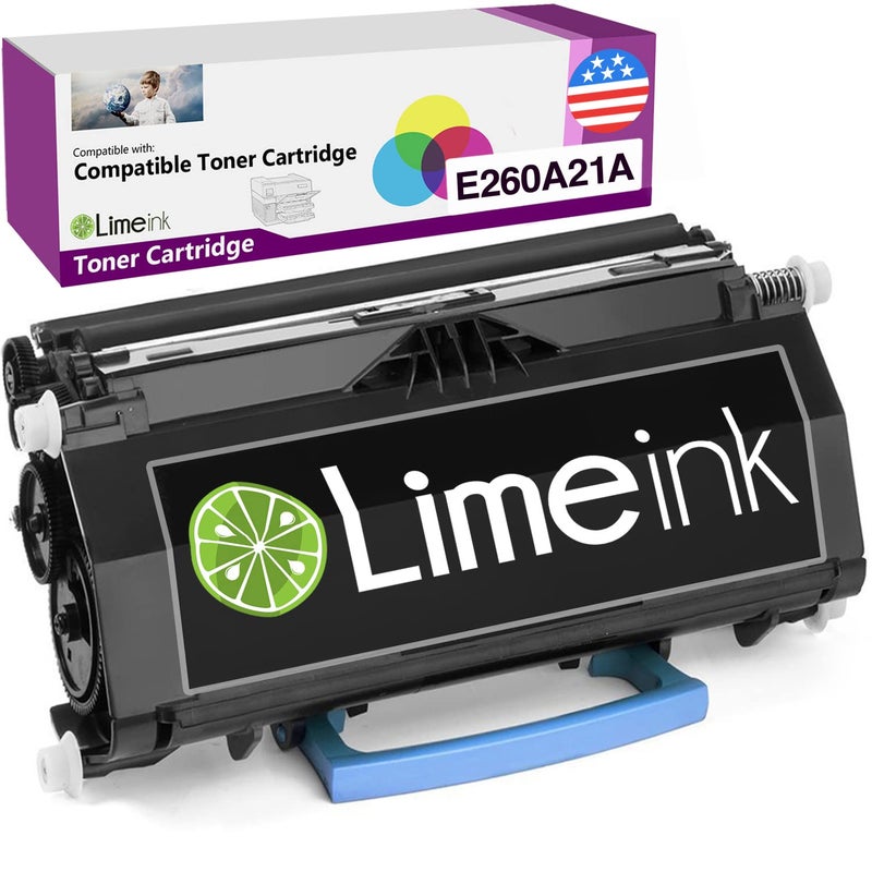Limeink Compatible Toner Cartridge Replacement for Lexmark E260d Toner e260x22g e260a11a for Lexmark Cartridge E260 E360 E460 E462 E462dtn E462 E462dtn High Yield - Image 1